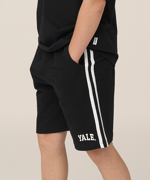 [예일키즈] 사이드 디테일 스웻 쇼츠 A5M016_멜란지화이트 120